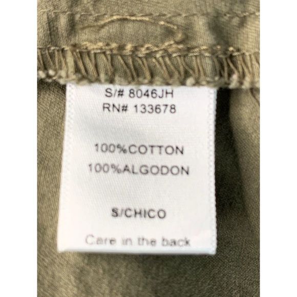 Womens Love Tree Size S Military Jacket Hood Drawstring Full Zip 5128 Pockets - Picture 7 of 7